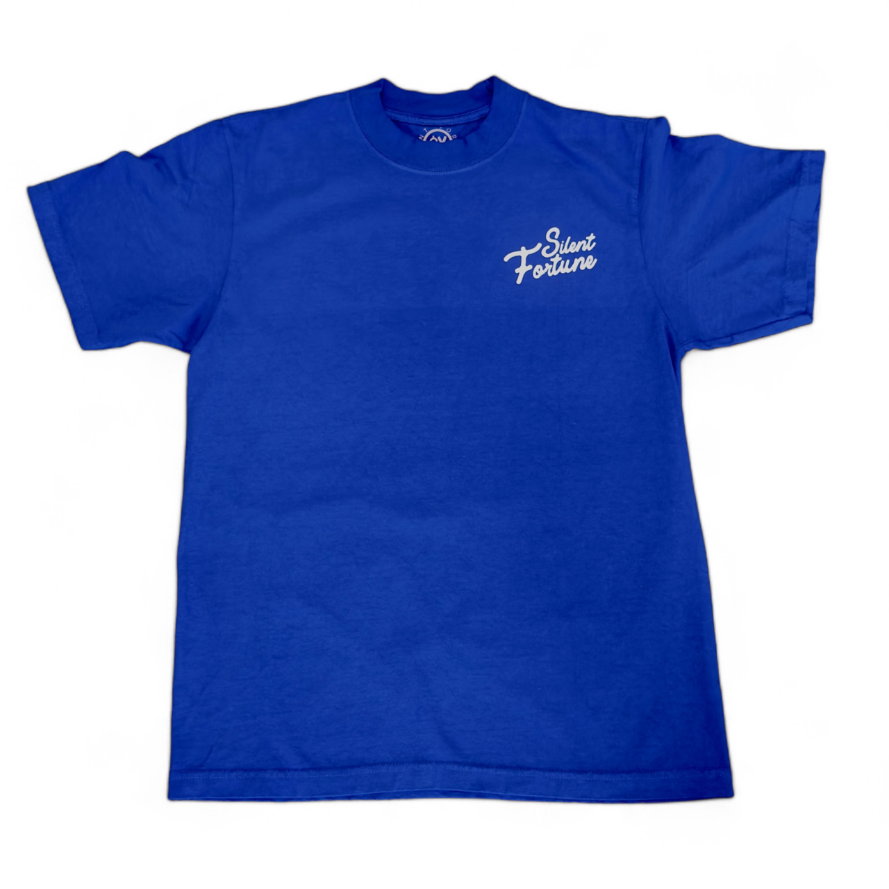 Fortune Over Fame Script Logo Tee (Royal)